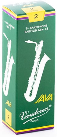 Baritone Saxophone Java Reeds - Box of 5 - 2.5 Strength
